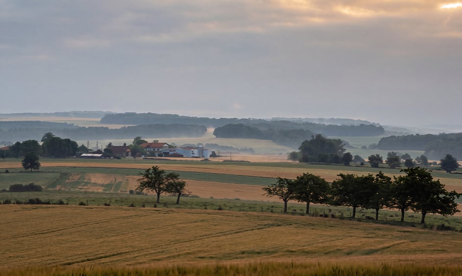 La fromagerie dans un paysage meusien